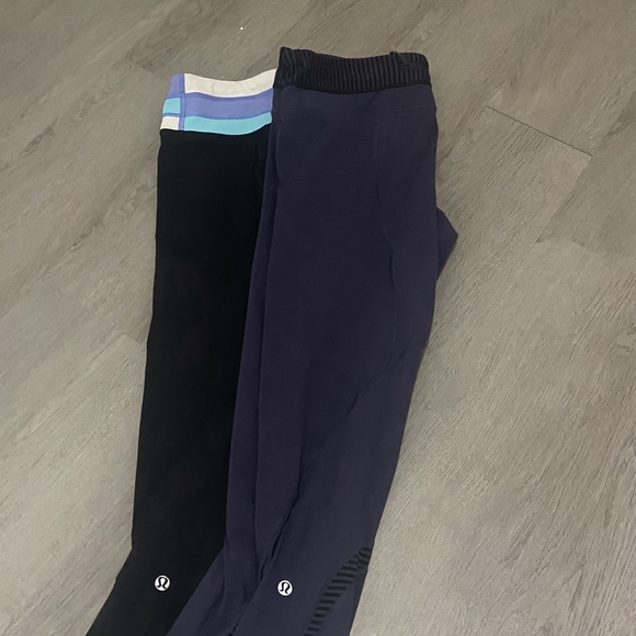 "LULULEMON" Women's Black & Navy Bottoms (2 PAIR Bundle) - Picture 2 of 2